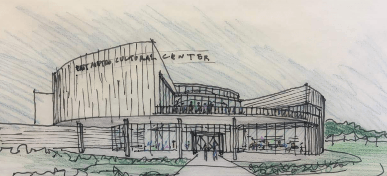 The new Center would fill a gap in the area for a welcoming, flexible, iconic meeting space that would foster dialogue between different cultures and build community.